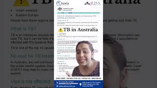 Information about health issues like tuberculosis in Australia.