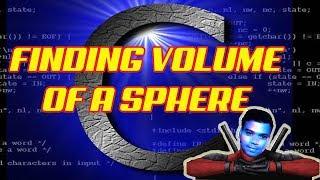 C Programming - Finding Volume of a Sphere Source Code