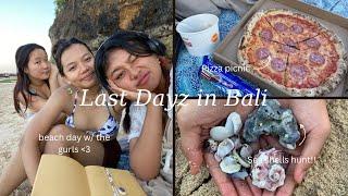 LAST DAYZ IN BALI ️ : beach picnic, bracelete workshop & body cleanse in a temple 🫧