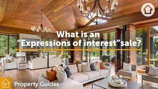 What is an "expressions of interest" sale? | Realestate.com.au