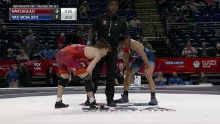 57 kg - Marcus Blaze vs Nico Megaludis - 2024 U.S. Olympic Wrestling Trials