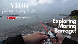 Vlog 22: Exploring The Breakwaters At Marina Barrage & Land Based Saltwater Fishing In Singapore