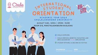 Chula International Student Orientation Academic Year 2024