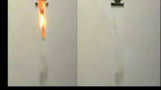 Effect of fuel on Flame Spread Rate (cellulose vs nitrocellulose - FPE Teaching Tool