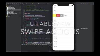 UITableView Cell Swipe Actions | Demo | Basic iOS Tutorial