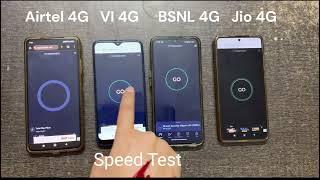 India's Fastest 4G? Airtel vs Vi vs BSNL vs Jio Speed Test Comparison