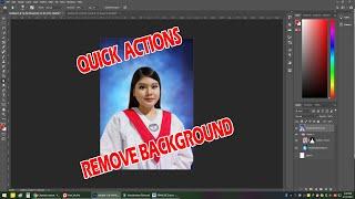 QUICK ACTIONS (REMOVE BACKGROUND) USING PHOTOSHOP
