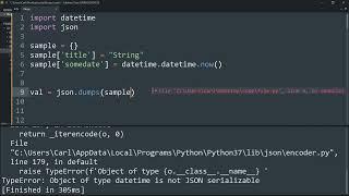 How to serialize Python's DateTime Object ?