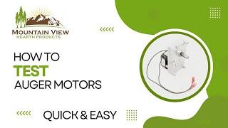 How to test an auger motor. Quick and easy steps to check your feed motor.