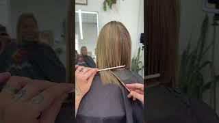Layers first for a layered bob #hairstyle #haircut #hair #hairtutorial