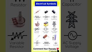 All electrical symbols  #electricals #symbols #tips #physics