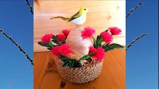 Decoration for Easter Jute craft ideas. Пасхальный декор Яйцо из джута своими руками