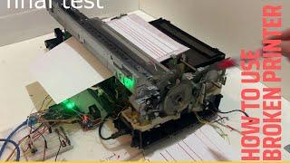 how to reuse a broken printer with encoder sensor