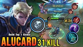 31 Kills + 2x MANIAC!! New Alucard One Hit Build and Emblem!! - Build Top 1 Global Alucard ~ MLBB