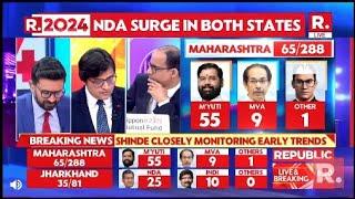 Breaking News: Mahayuti Crosses 50 Plus Mark In Maharashtra | Election Results LIVE | Republic TV