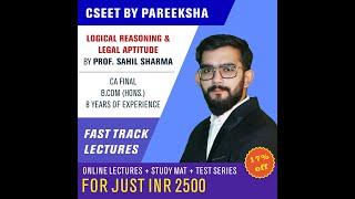 Logical Reasoning Lecture 1 - The CSEET Fast Track Series by Pareeksha on LectureKart.com