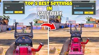 TOP 5 BEST SETTINGS in CODM BATTLE ROYALE 2024 | CODM BR SETTINGS