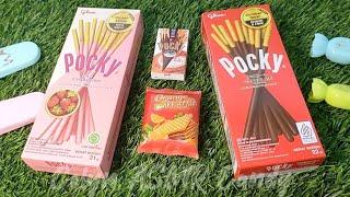 2 Minutes Satisfying with Unboxing Pocky Sticks Chocolate amd Strawberry|Asmr Satisfying Video