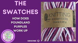 The Swatches How Does Poundland Streamers Purples Work Up | Crochet Rocks