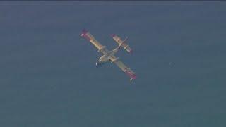 Firefighters battle Palisades wildfire with ocean water