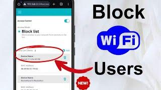 How to Block WiFi Users in Mobile 2024 | New Update