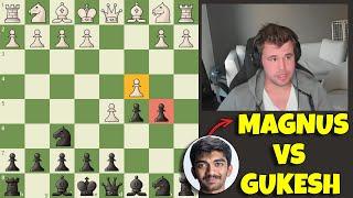 Magnus vs Gukesh | Magnus plays the Benko gambit against Gukesh