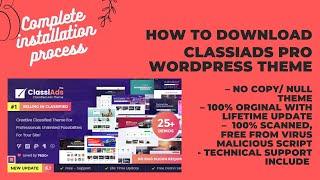 Classiads PRO WordPress Theme Download with License Key enabled Cheap Price
