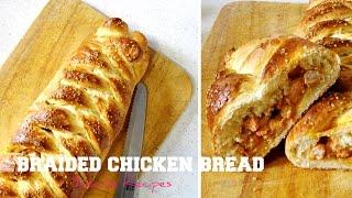 Chicken Bread | Braided Tandoori Chicken Bread | Snack Recipes | Hungry for Goodies