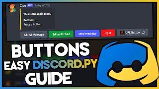 (Discord.py)How To Create a Button Menu Easy | Everything You Need To Know