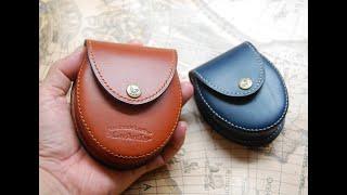 Tutorial--Making a mini oval leather purse (PDF Pattern)--Lavantia Atelier