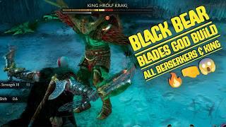 Black Bear Blades Build  King And All Berserkers | God Of War Ragnarok | 4K