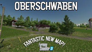 FANTASTIC NEW MAP “OBERSCHWABEN” MAP TOUR! | Farming Simulator 22 (Review) PS5.