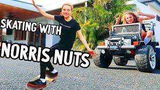 NORRIS NUTS SKATEBOARDING ROUTINE