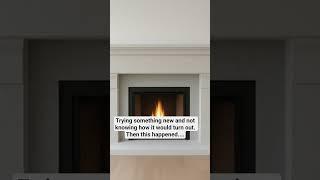 Created a beautiful cast stone fireplace surround! #fireplace #renovation #caststone
