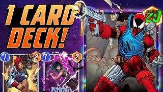 ALL. THE. BUFFS. Scarlet Spider is a one card deck!