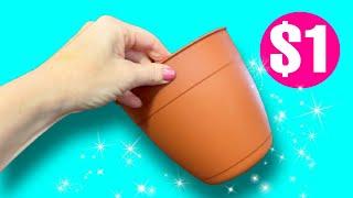 SHOCKING NEVER SEEN BEFORE $1 Planter Hacks! 