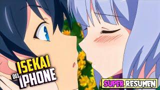 ENAMORÓ a 9 CHICAS con un IPHONE 14 MÁGICO | ISEKAI WA SMARTPHONE SUPER RESUMEN