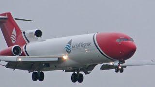 40 YEAR-OLD Boeing 727 AMAZING SPOOL-UP at Teesside Airport