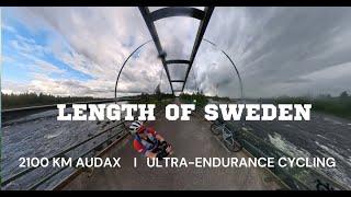 Length of Sweden. 2100 km Audax. Ultra-endurance cycling.