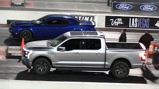 Electric F-150 Lightning vs Hellcat