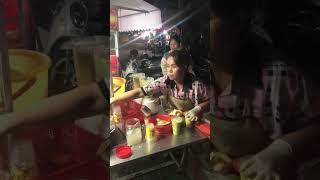 Fruit Juice (smoothies) at Stung Mean Chey old market at night