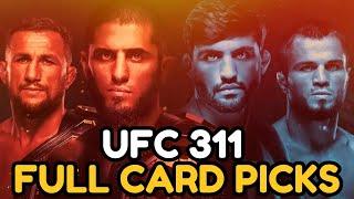 My UFC 311 Makhachev vs Tsarukyan 2 Full Card Breakdown & Predictions