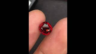 Stunning Faceted Red Colour Garnet Gemstone #gemstones #gemstonejewelry