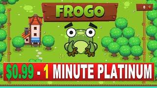 NEW Easy $0.99 1 Minute Platinum Game | Frogo Platinum Walkthrough - Stackable PS4, PS5