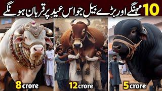 10 Most Expensive Qurbani Bulls in Pakistan | Biggest Bulls on Eid ul Adha 2025