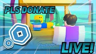 I CAN'T END THE STREAM UNTIL I MAKE 1K ROBUX! #youtube #roblox #plsdonate #robux