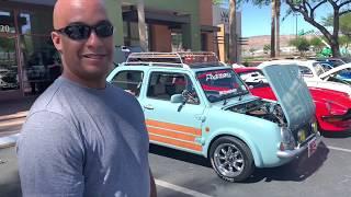 team hybrid's Resto-mod 1991 Nissan Pao beach car Las Vegas gears and grinds