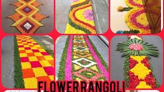 beautiful️ flower rangoli  rangoli design|| easy rangoli design || #rangoli #viral video