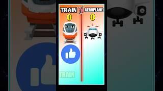 train v/s aeroplane ️ comparison #youtubeshorts #viral #trending #train #aeroplane