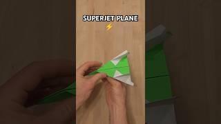 BEST SUPER-JET PLANE FLYING FAR INSTRUCTIONS | ORIGAMI SUPER-JET PLANE INCL ART